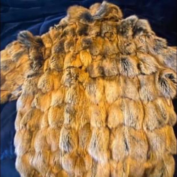 Men’s Gold dyed fox Jacket